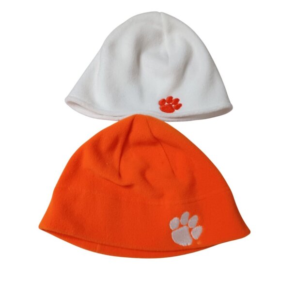 Columbia & Campus Specialties Clemson Tigers Set of Poncho Shawl With 2 Beanies - Picture 7 of 13